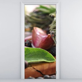 Fotótapéta ajtóra - Fokhagyma (95x205cm)