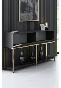 Konzolasztal Lord - Anthracite, Gold