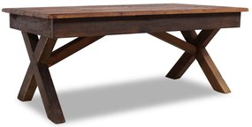 Vegyes újrahasznosított fa dohányzóasztal 110 x 60 x 45 cm