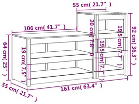 2 db fekete tömör fenyőfa kültéri konyhaszekrény