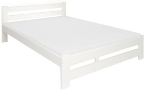 HEUREKA tömörfa ágy + DE LUX habszivacs matrac + ágyrács AJÁNDÉK, 120x200, fehér