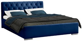 Typ06 ágyrácsos ágy, sötétkék (180 cm)
