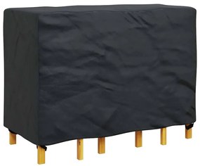 Kültéri bútorhuzat Fekete 130 x 80 x 70 cm 210D