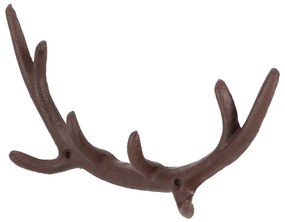 Barna fém fali fogas Antlers – Esschert Design
