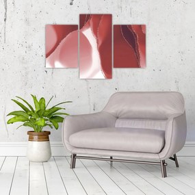 Kép - Piros absztrakt virág N⁰3 (90x60 cm)