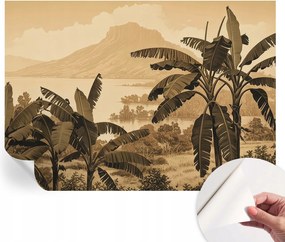 Öntapadós tapéta Fali furnér 3D hatás Trópusi panoráma 312x219