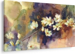 Kép - fehér magnólia, festmény (90x60 cm)