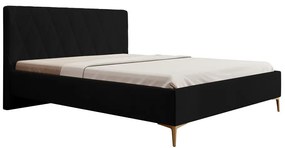 Franciaágy 180 cm Tikka 180 (fekete + arany). 1099408
