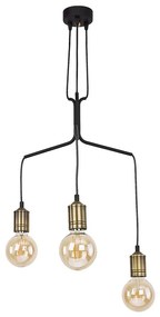 Jupiter 1705 - Csillár zsinóron BORNEO 3xE27/60W/230V