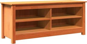vidaXL Tárolópad Faggyú barna 110 x 38 x 45,5 cm Tömör fenyőfa