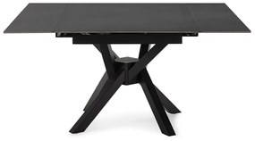 Bővíthető étkezőasztal kő asztallappal, hosszabbító asztallappal 90x150 cm Arlene – Marckeric