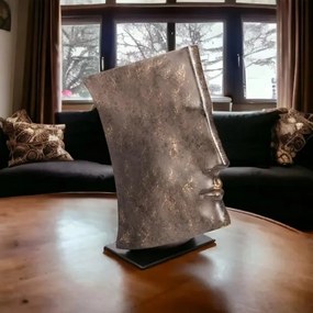 Asztali dísz 29x25x17 cm gyanta/rézszínű