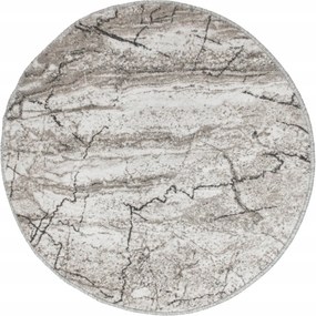 Szürke Kerek Szőnyeg Márvány Beton Nappaliba Marble átm. 150 cm