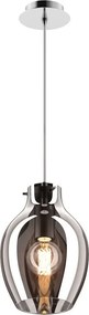 ZUMA LINE P19066A-D18 BRESSO Modern Függesztett Lámpa Fekete, Ezüst E27 IP20