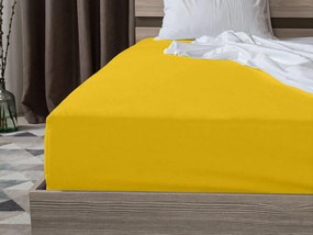 Jersey lepedő EXCLUSIVE mustársárga 90 x 200 cm