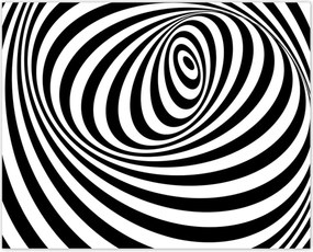 Poszterek 50x40 Absztrakt fekete-fehér