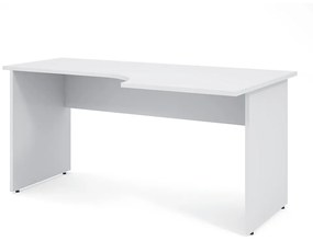 Impress ergonomikus asztal 160 x 90 cm, jobb, fehér
