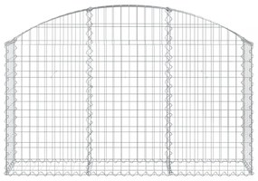 íves horganyzott vas gabion kosár 150x30x80/100 cm