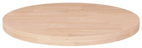 kerek kezeletlen tömör tölgyfa asztallap Ø40 x 2,5 cm