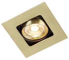 Okos süllyesztett spotlámpa sárgaréz négyzet alakú, Wi-Fi-vel, GU10 - Artemis