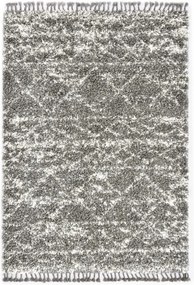 Szürke-bézs bozontos pp berber szőnyeg 160 x 230 cm