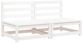 vidaXL 2 db tömör fenyőfa kerti középső kanapé