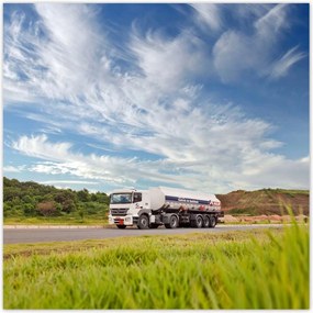 Poszterek 100x100 Tartálykocsi Nyergesvontató