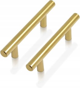 Bútorfogantyú szekrény fiókokhoz fém arany színű 20 db 127 mm