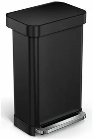 Simplehuman Téglalap alakú pedálos szemetes 45 l,fekete