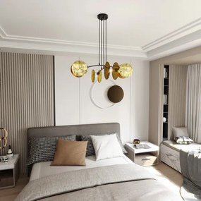 Csillár zsinóron MOTIF 4xE27/15W/230V arany