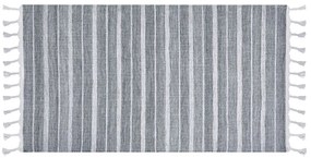 Fehér és világosszürke szőnyeg 80 x 150 cm BADEMLI Beliani