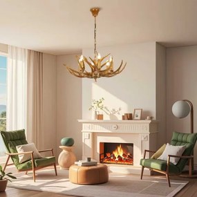 Brilagi - Láncos csillár DEER 6xE14/10W/230V átm. 70 cm