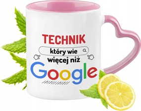 Bögre Technika Rózsaszín Szív Alakú Füllel Kávé Ajándék