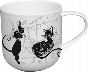 Fekete-Fehér Tetőtéri Party Bögre 450ml