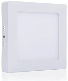 LED panel , 6W , falon kívüli , négyzet , természetes fehér