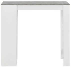 Fehér bárasztal polccal 110 x 50 x 103 cm