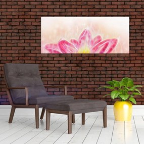 Egy lótuszvirág képe (120x50 cm)