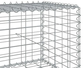 horganyzott vas gabion kosár fedéllel 700 x 50 x 50 cm