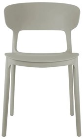Szürke műanyag étkezőszék Fain – Leitmotiv