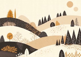 Poszter 84x59,5cm Ősz a hegyekben