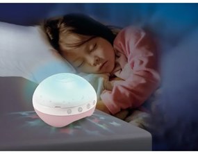 Infantino - Kiságy mobil dallammal és projektorral 3in1 3xAAA rózsaszín