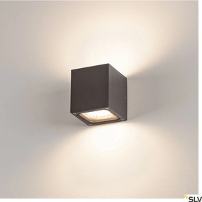 SLV 232535 SITRA CUBE Modern Kültéri Fali Lámpa Antracit GX53 IP44