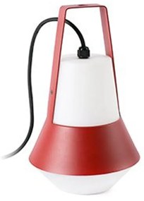 FARO CAT kültéri asztali lámpa, piros, E27 foglalattal, IP54, 71564