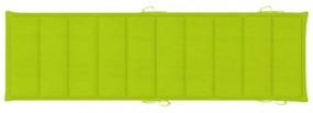 élénkzöld oxford szövet napozóágy párna 186 x 58 x 3 cm