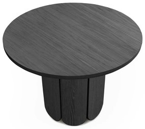 Kerek étkezőasztal tölgyfa dekorral ø 98 cm Soft – Woodman