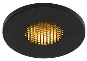 Modern fürdőszobai beépített spotlámpa fekete IP54 - Shed Honey