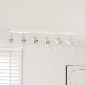 mennyezeti reflektor, 6 irányban állítható, csiszolt nikkel E27