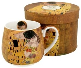 Porcelánbögre 430ml, dobozban, Klimt:The Kiss