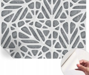 Öntapadós tapéta Fali furnér 3D hatás Geometrikus háló 152x104 cm