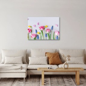Tavaszi virágok képe (70x50 cm)